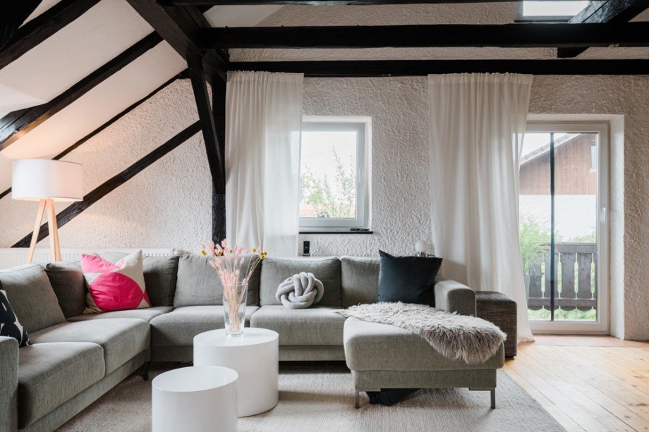 Wohnzimmer Maisonettewohnung Andechs / Frieding