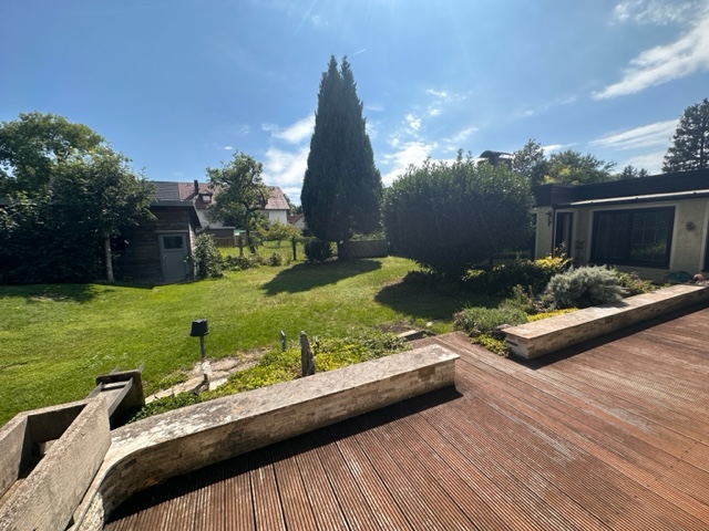 Blick von der Terrasse Haus M�nchen / Allach