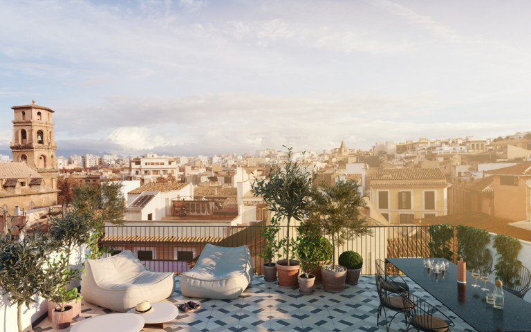  Palma - Mallorca Penthousewohnung Fantastisches Neubau- Penthaus im Herzen von der Altstadt in Palma