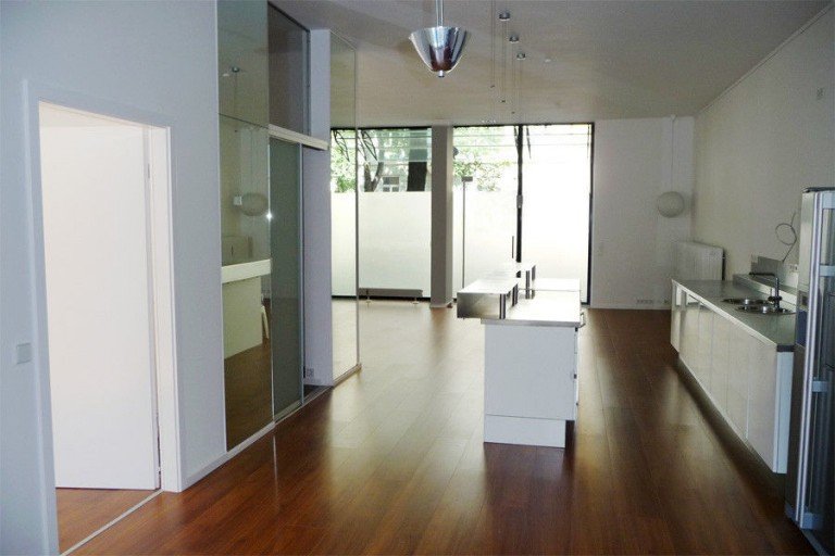 Loft Wohnbereich und K�che M�nchen - Schwabing Erdgeschosswohnung Extravagante und gro�z�gige Loftwohnung in Toplage Schwabing unmittelbar am Elisabethmarkt