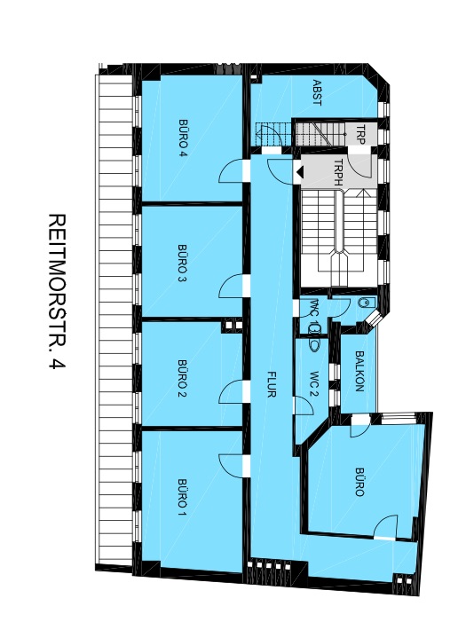 Grundriss B�rohaus M�nchen