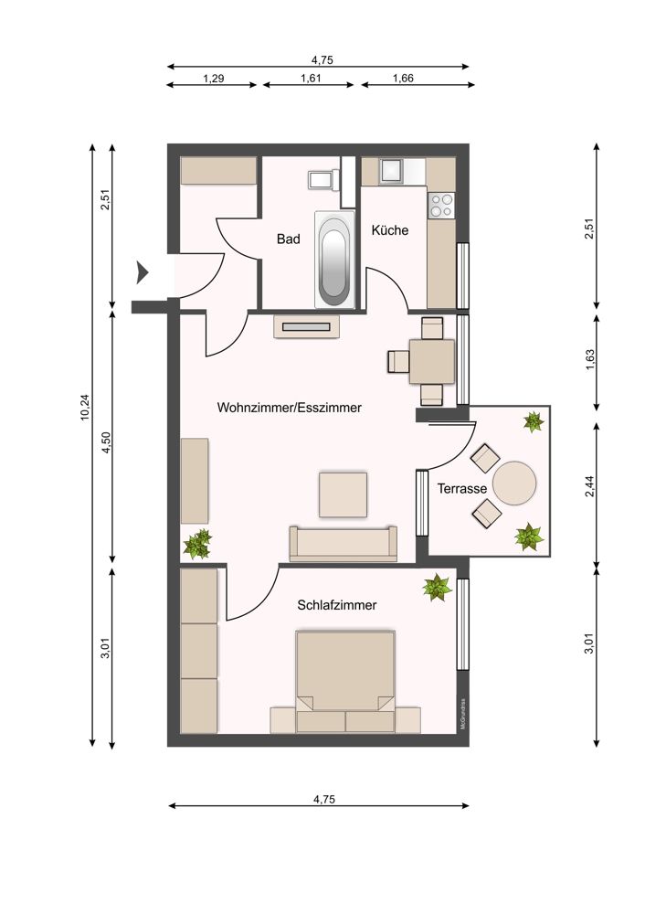  Etagenwohnung M�nchen