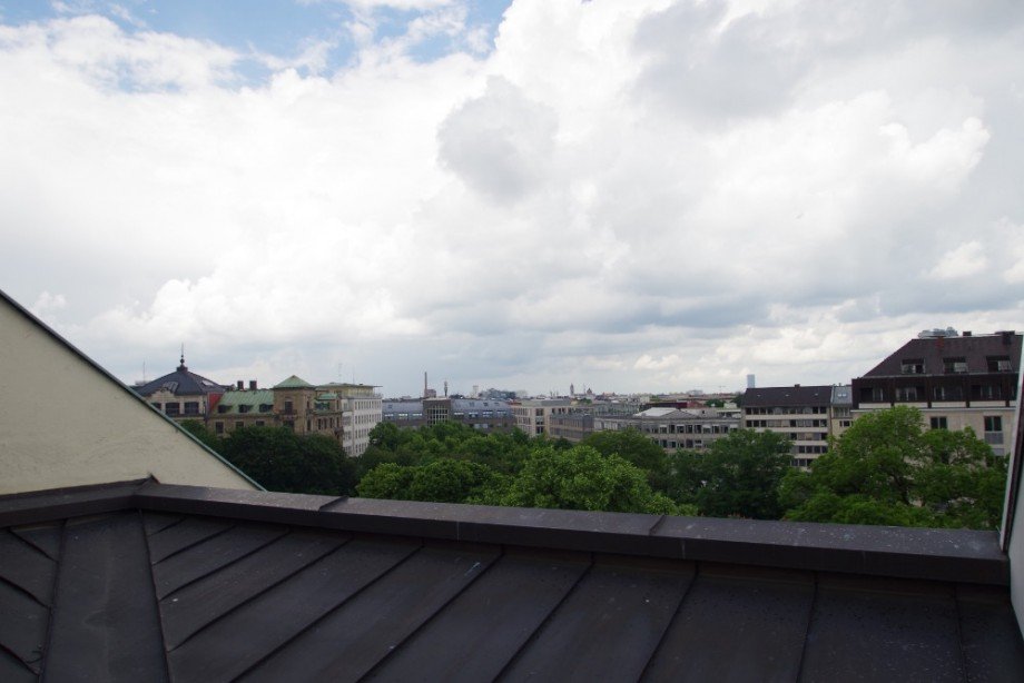 Blick �ber die Stadt Dachgeschosswohnung M�nchen