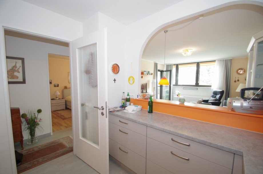 Blick aus der K�che Etagenwohnung M�nchen