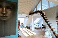 Blick vom Esszimmer aus VERKAUFT �BER DEN D�CHERN VON SCHWABING - TRAUM LOFT MIT DACHTERRASSE