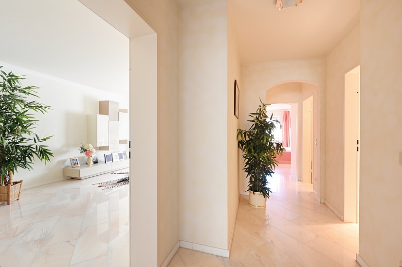 Blick aus der Diele Etagenwohnung M�nchen