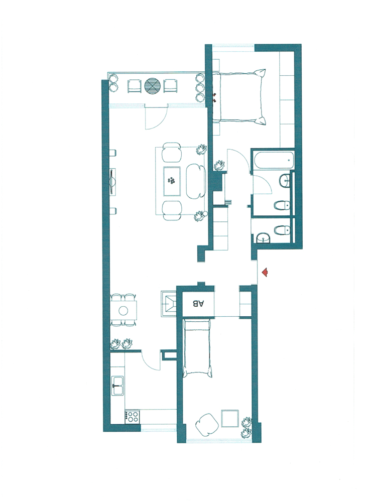 Grundriss Etagenwohnung M�nchen