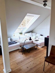 Wohnzimmer VERKAUFT �BER DEN D�CHERN VON SCHWABING - TRAUM LOFT MIT DACHTERRASSE
