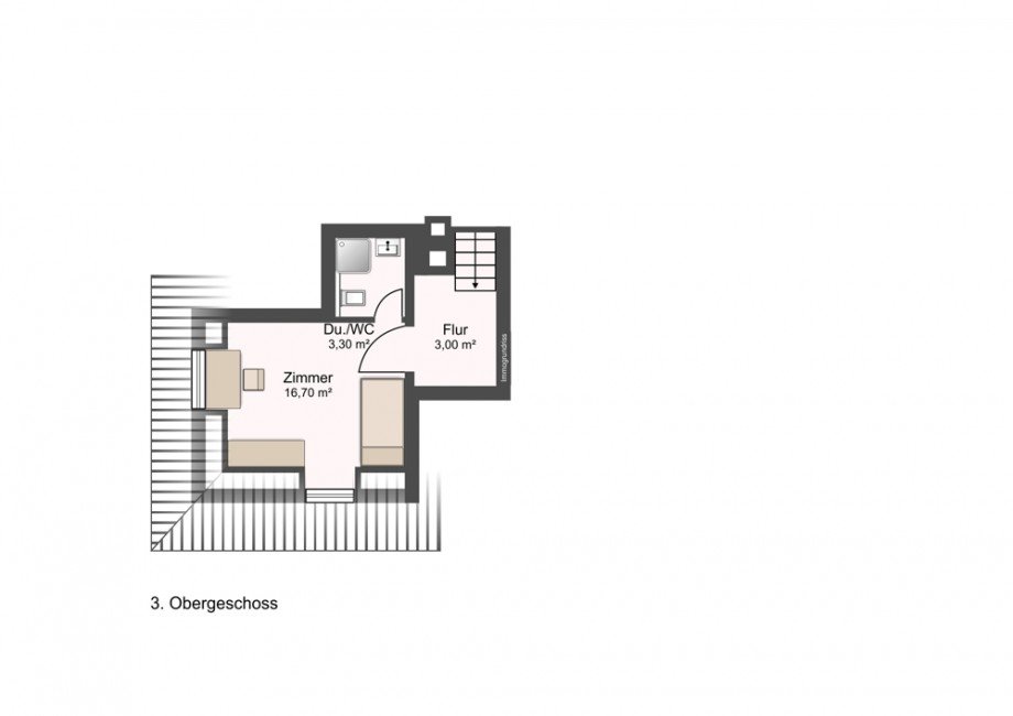 Grundriss 3 OG Etagenwohnung Thalkirchen-Obersendling