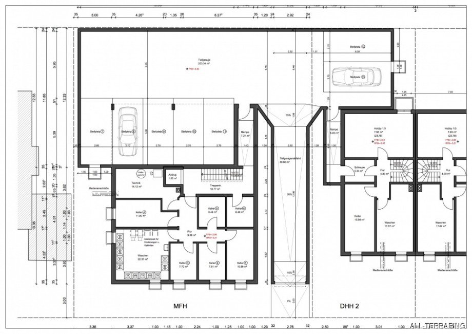 Grundriss KG Etagenwohnung M�nchen