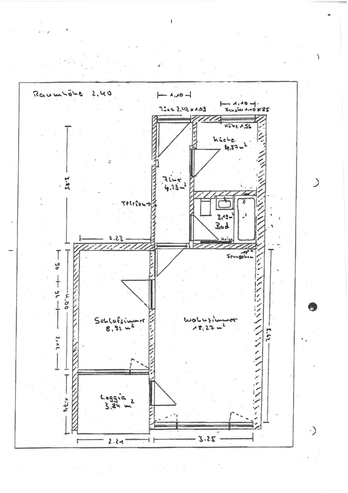 Grundriss Etagenwohnung M�nchen