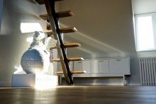 Treppe VERKAUFT �BER DEN D�CHERN VON SCHWABING - TRAUM LOFT MIT DACHTERRASSE