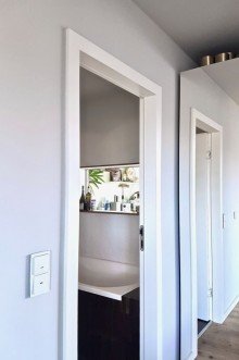 Blick durchs Bad in die K�che VERKAUFT �BER DEN D�CHERN VON SCHWABING - TRAUM LOFT MIT DACHTERRASSE