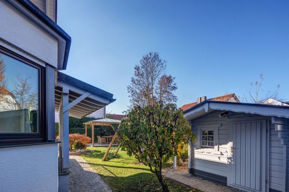 Garten Doppelhaush�lfte Neuried