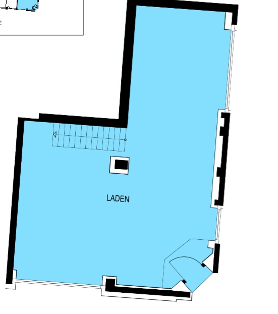 Grundriss EG Einzelhandelsladen M�nchen