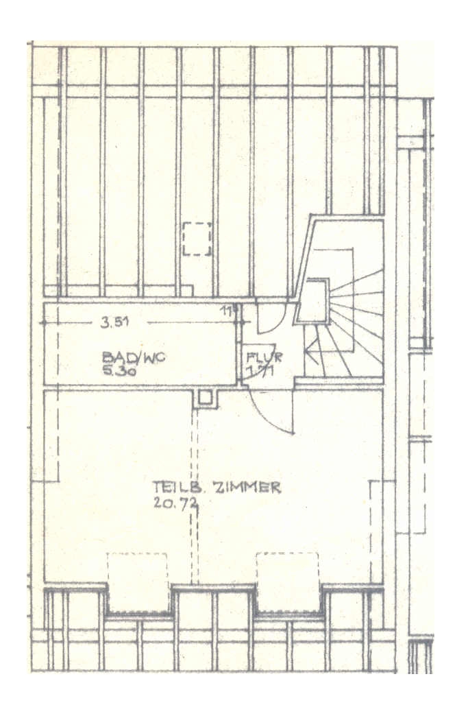 Grundriss Dachgeschoss Reihenhaus Neuried