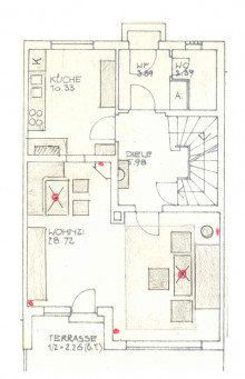 Grundriss Erdgeschoss VERMIETET ! KINDER WILLKOMMEN ! GRO�Z�GIGES REIHENHAUS MIT S�D-GARTEN IN NEURIED