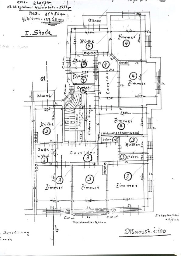 Wohnung Nr. 3 Etagenwohnung M�nchen
