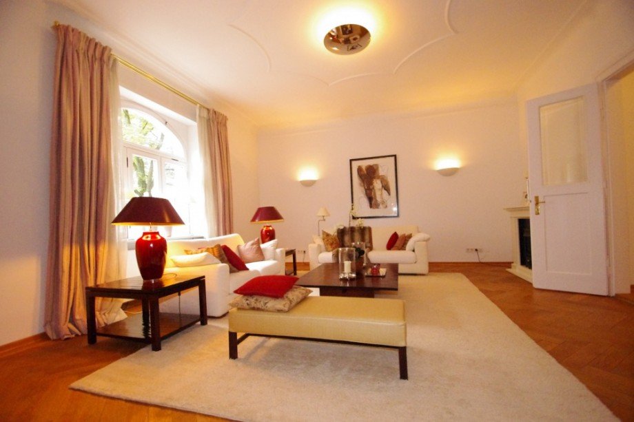 Wohnzimmer Erdgeschosswohnung M�nchen
