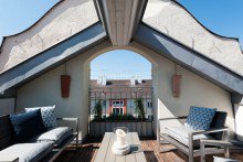 VERKAUFT ! TRAUM DACHGESCHOSSWOHNUNG MIT DACHTERRASSE UND BLICK �BER DIE D�CHER VON NEUHAUSEN