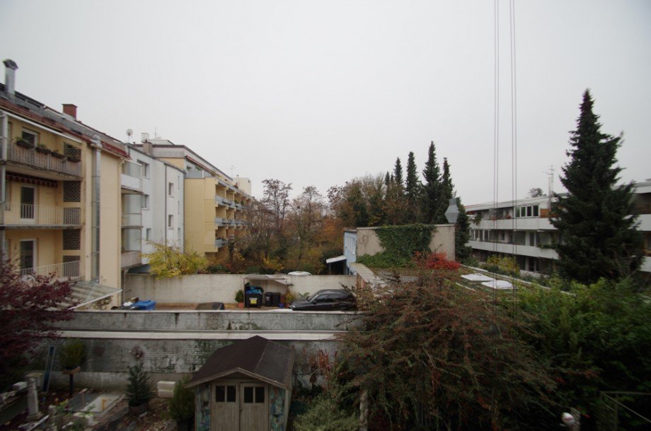 Aussicht vom Balkon Etagenwohnung M�nchen