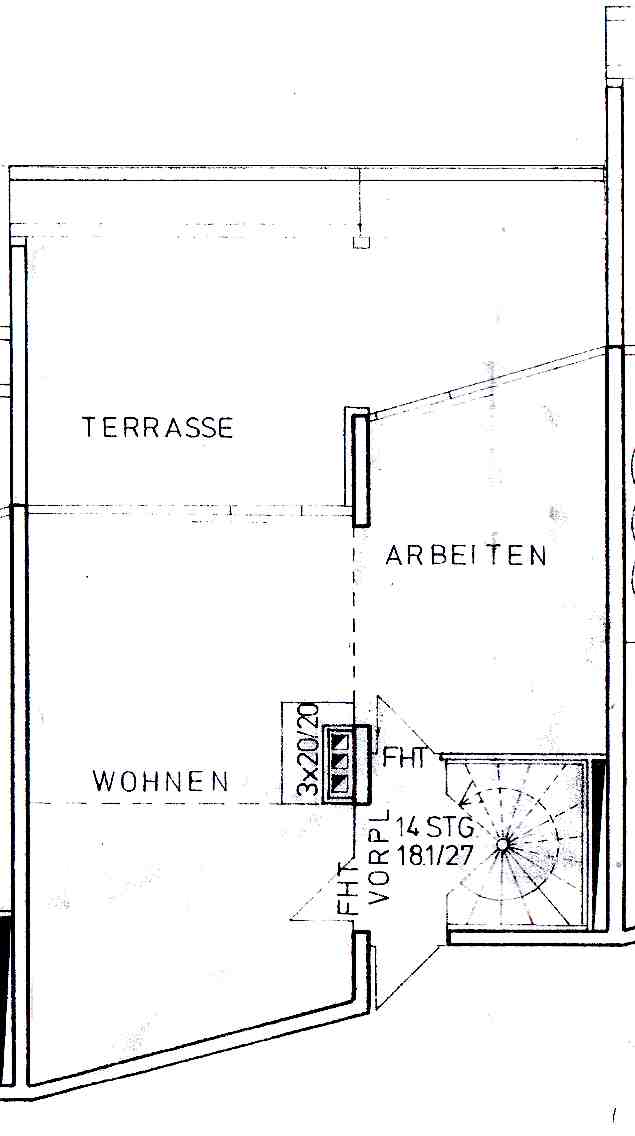 Grundriss 4. OG Terrassenwohnung M�nchen