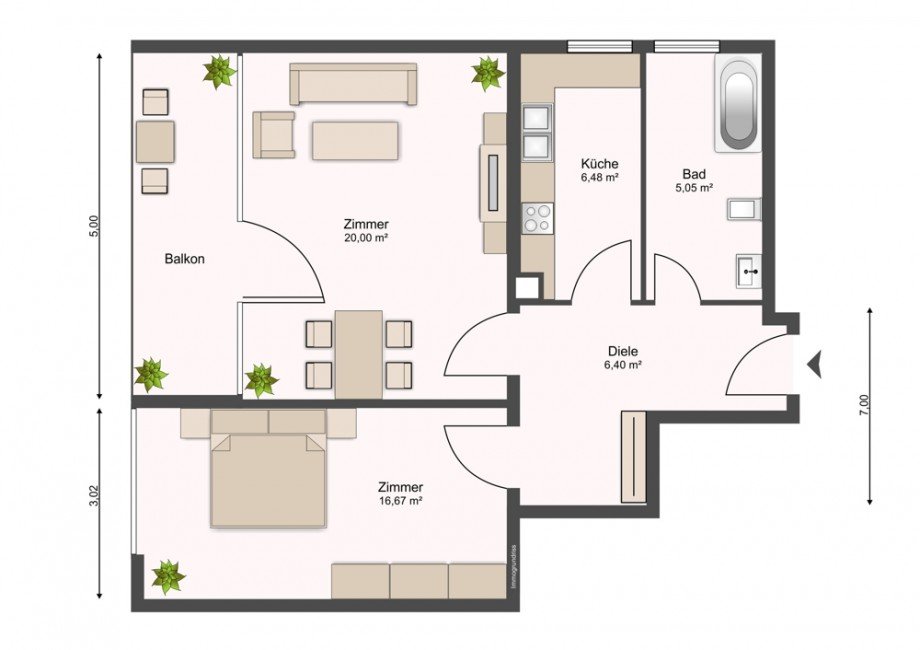  Etagenwohnung M�nchen