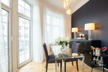  VERMIETET ! BELETAGE EXKLUSIVE ALTBAUWOHNUNG MIT TERRASSE UND KAMIN IN  WUNDERSCH�NEM ALTBAU NEUHAUSEN