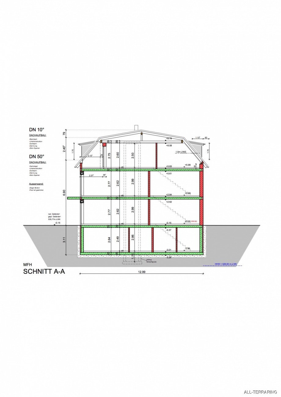 Schnitt Etagenwohnung M�nchen