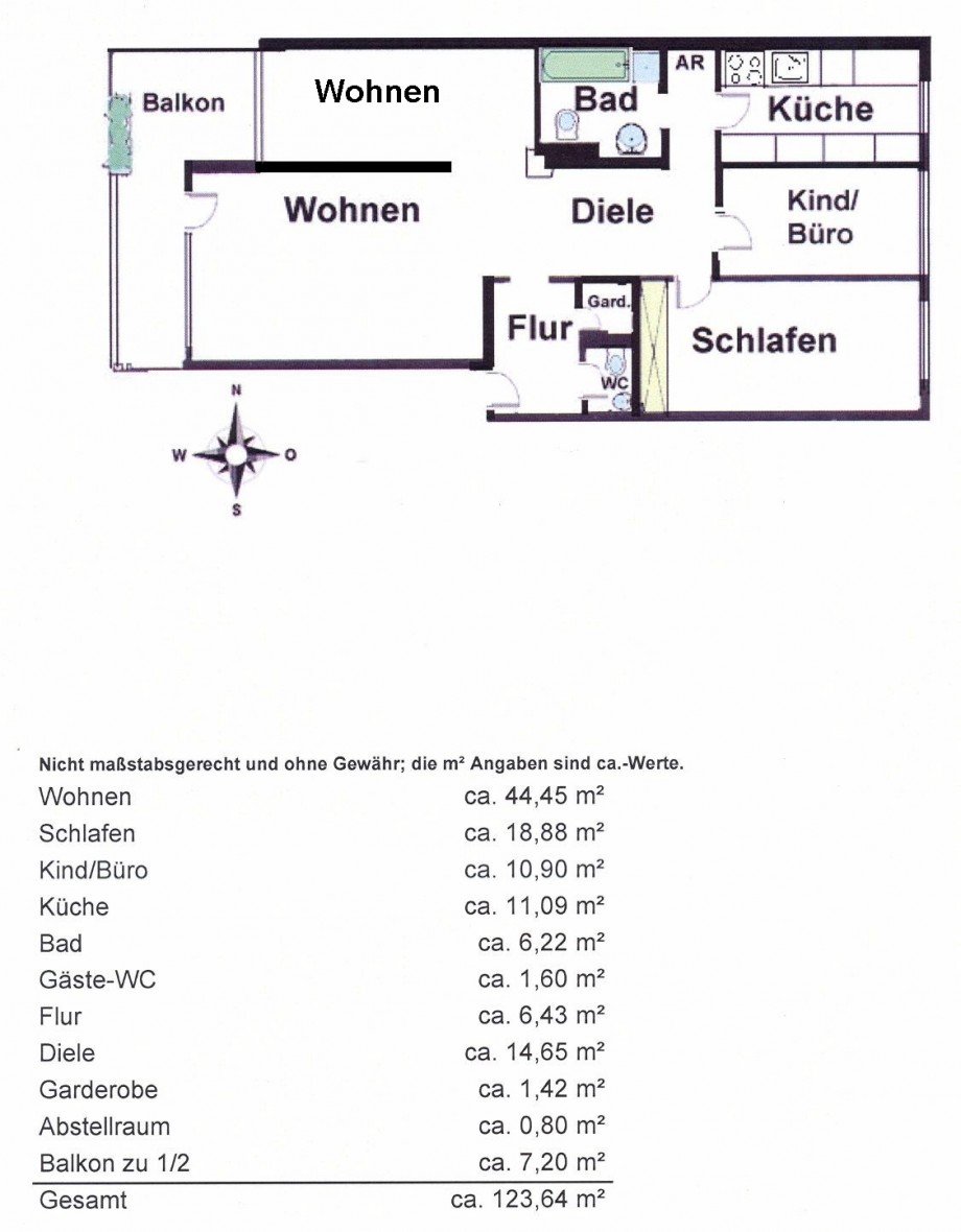 Grundriss Etagenwohnung M�nchen