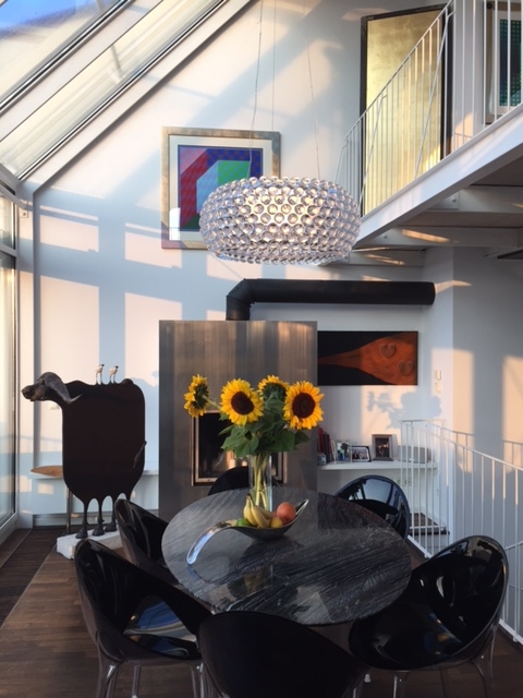 Essplatz in der Wohnku?che Dachgeschosswohnung M�nchen