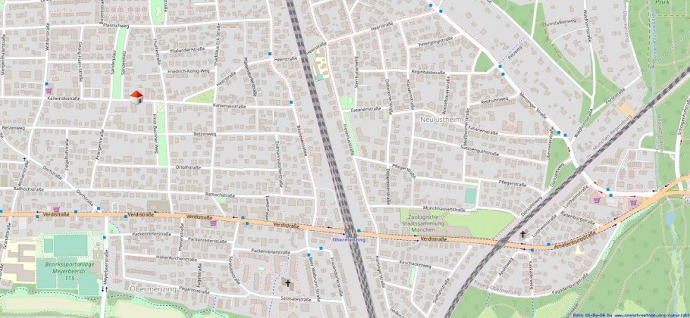 Stadtplan Wohnung M�nchen / Obermenzing