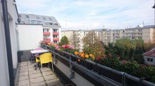 Balkon Exclusive Dachterassenwohnung in Haidhausen mit Blick ins Gr�ne