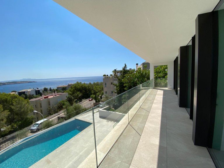  Cas Catala - Mallorca Penthousewohnung Moderne Wohnung mit Meerblick und Pool in Cas Catala
