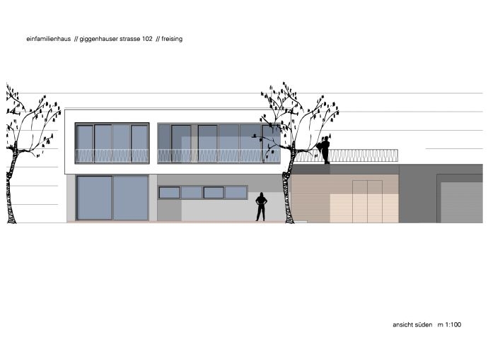 Ansicht Einfamilienhaus Freising