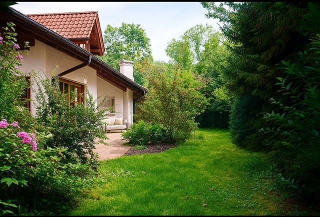 Gartenansicht Villa Gr�felfing