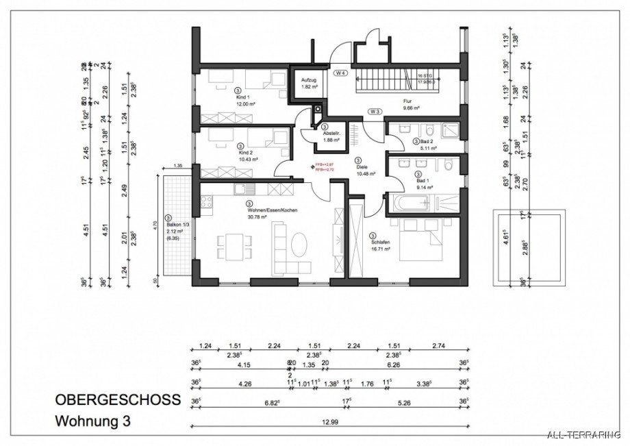 Grundriss Etagenwohnung M�nchen