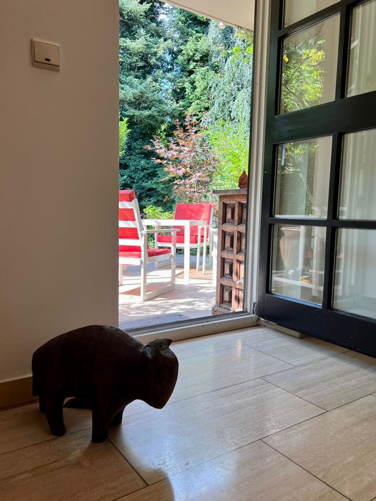 Zugang zum Garten Terrassenwohnung M�nchen
