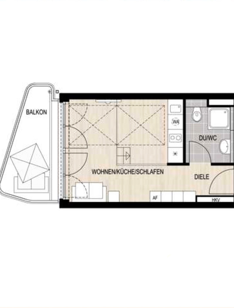 Grundriss Etagenwohnung M�nchen / Perlach