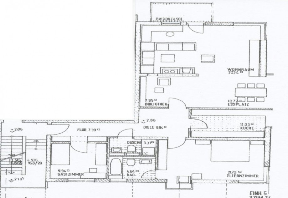 Grundriss Etagenwohnung M�nchen