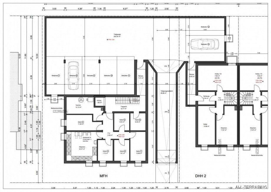 Grundriss KG Etagenwohnung M�nchen
