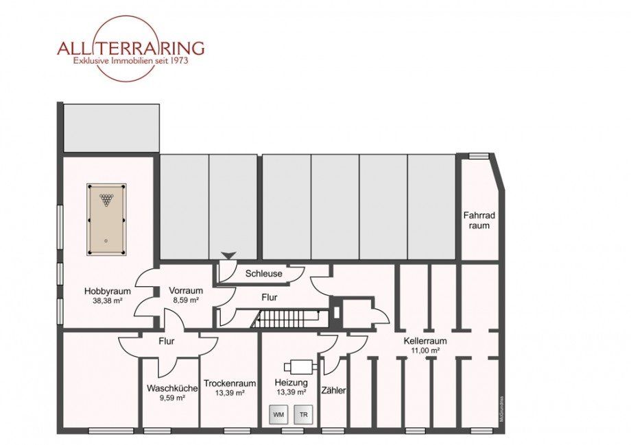 Grundriss UG Etagenwohnung M�nchen