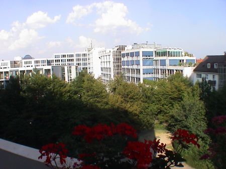 Blick vom Balkon Terrassenwohnung M�nchen
