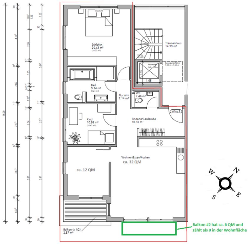 Grundriss Variante als 4 Zi.png Etagenwohnung M�nchen